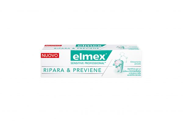 Dentifricio Elmex ripara/previene